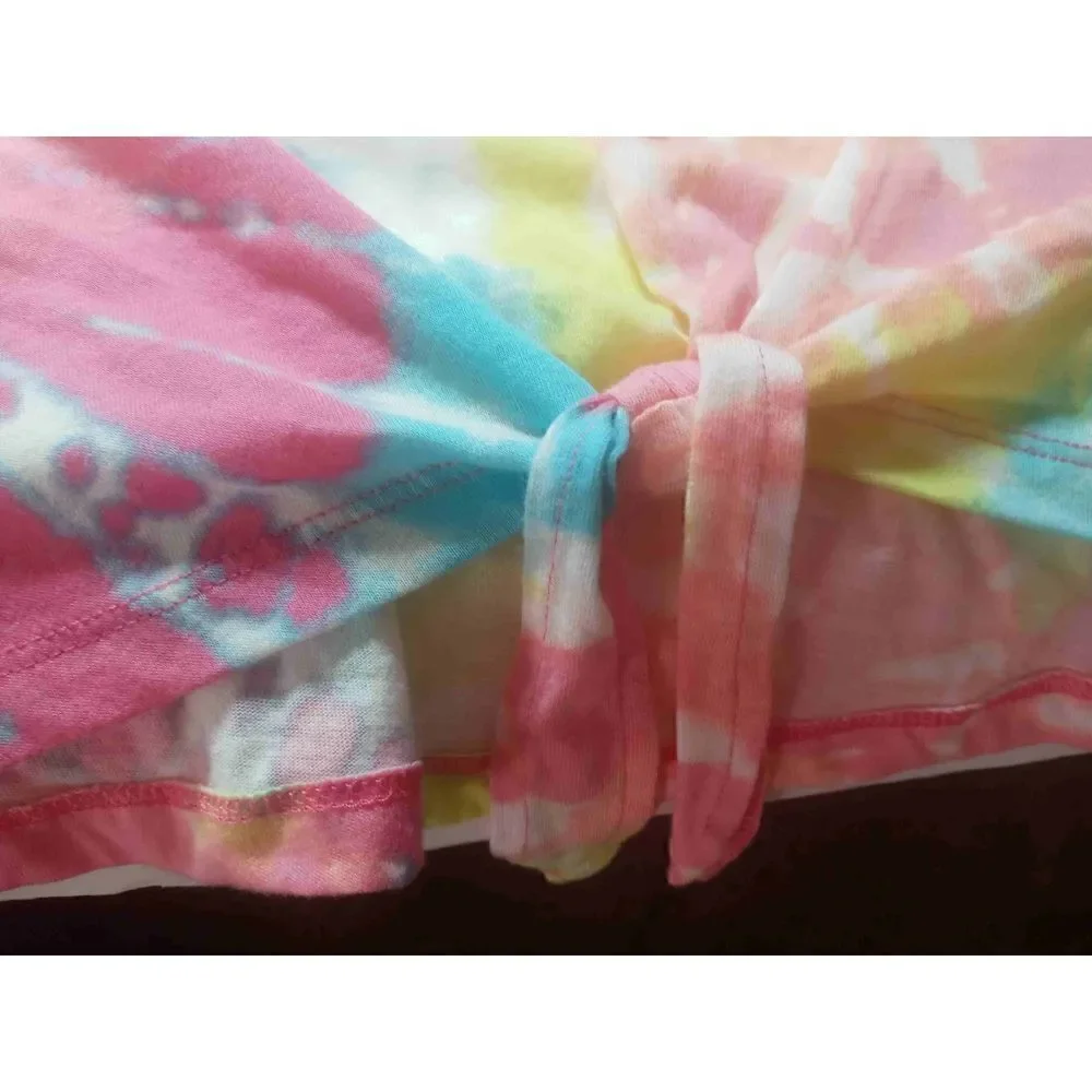 The Children's Place NWT Girls Bright Color Tye Dye Sleeveless Shirt-XL/TG 14